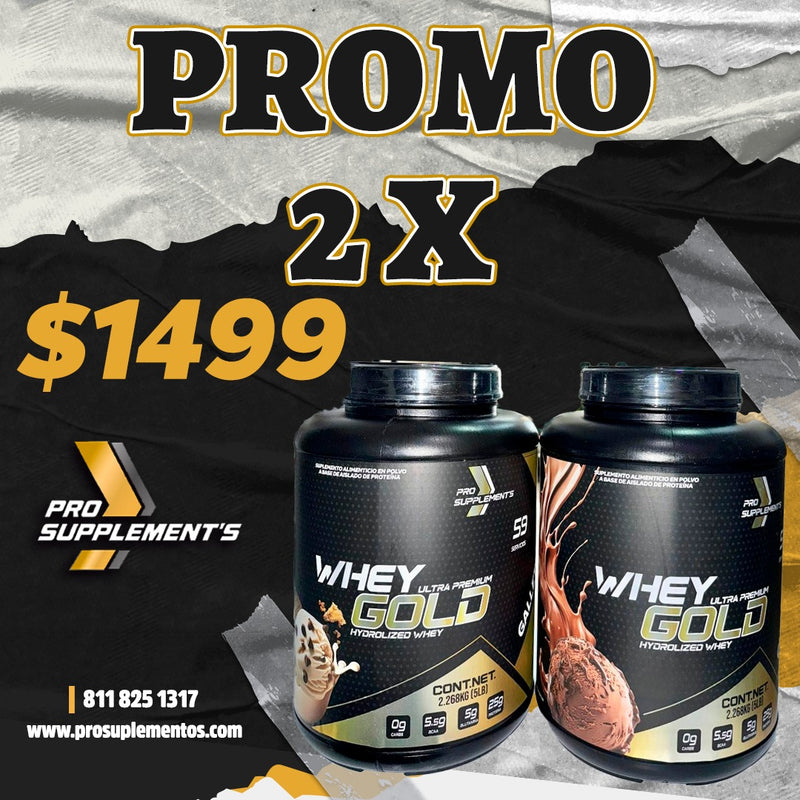 PROTEÍNA WHEY GOLD HYDROLIZADA ☢️ TIEMPO LIMITADO 2 X $1499 ☢️
